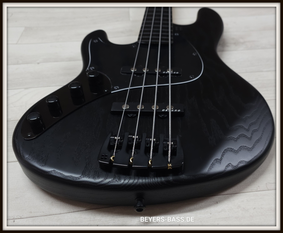 Sandberg California II TT4 Fretless, Open Pore Black, Lefthand